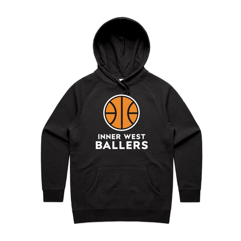 Inner West Ballers Pullover Hood Black - Women's