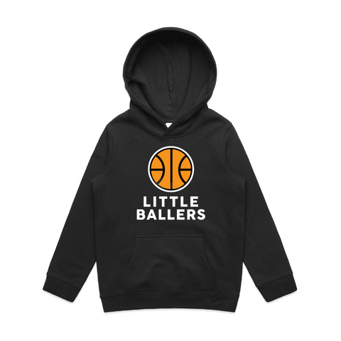 Little Ballers Pullover Hood Black - Kids/Youth