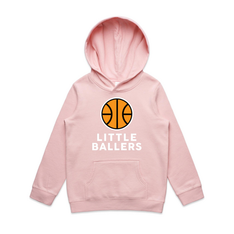 Little Ballers Pullover Hood Pink - Kids/Youth